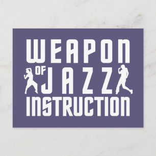 Jazz Instruction custom postcard