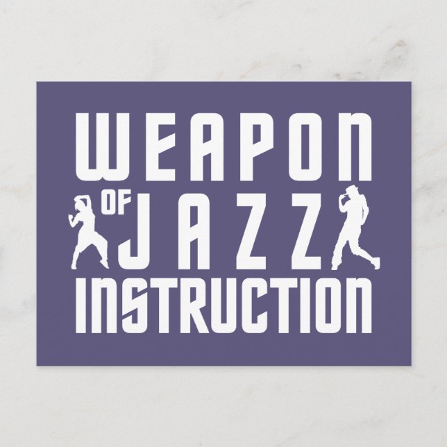 Jazz Instruction custom postcard (Front)