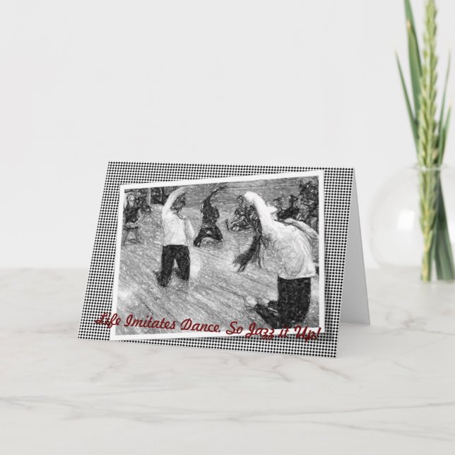 Jazz it Up Greeting Card (Front)