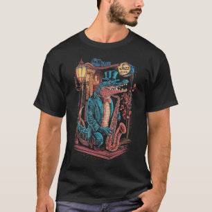 Jazz Krokodil im Club T-Shirt