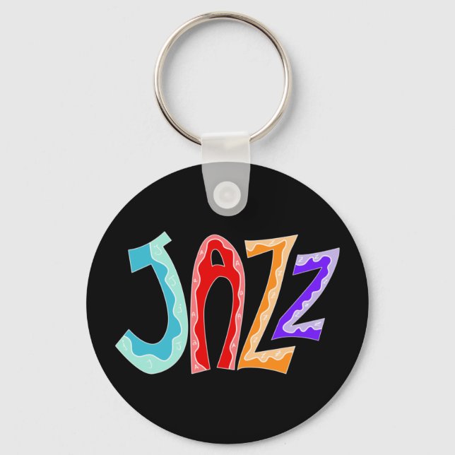 Jazz Lettering Key Ring (Front)