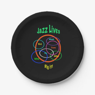 Jazz Lives Paper Plates