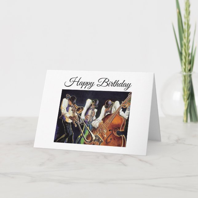 Jazz Lover - Birthday Card (Front)