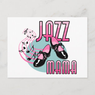 Jazz Mama Tap Dancing Postcard