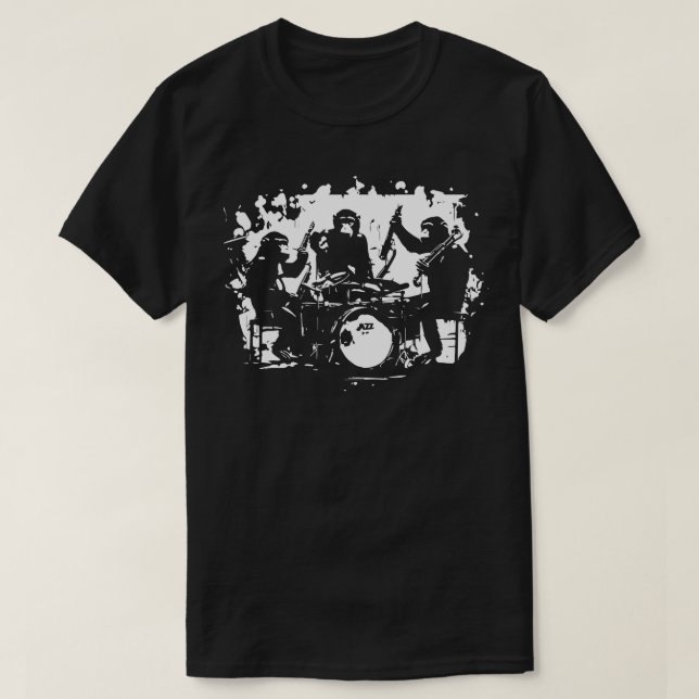 jazz monkeys T-Shirt (Design Front)