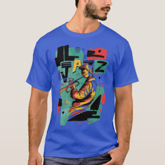 Jazz Music Abstract Style  T-Shirt