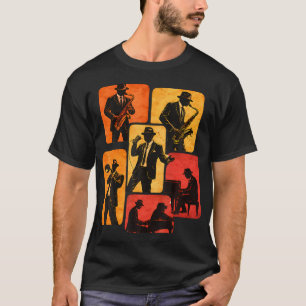 Jazz Music Instruments For Jazz Lovers Players T-Shirt