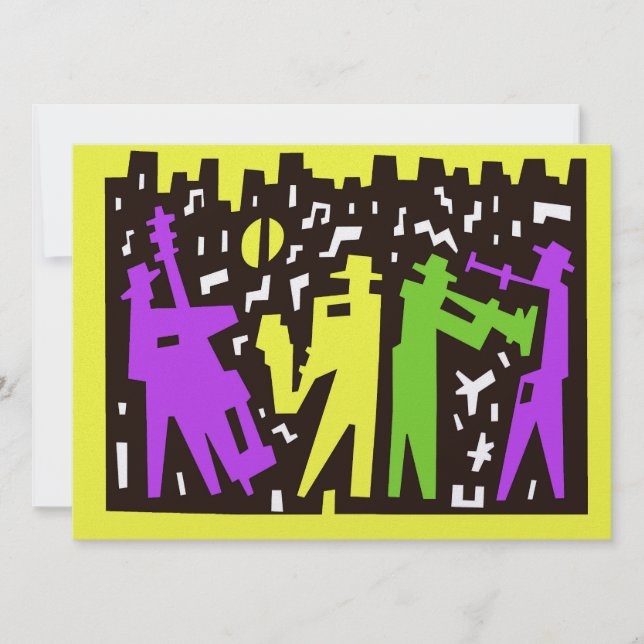 Jazz Music Invitation (Front)