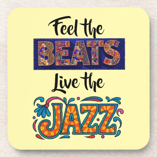 Jazz music lover coaster (Front)