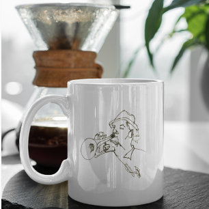 Jazz music lover trumpet player coffee mug