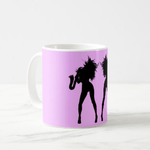 Jazz Music Mug Saxophone Player Girl - Your Ciolor