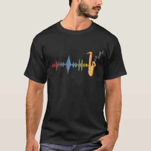 Jazz Music Saxophonist Soundwave Saxophone T-Shirt
