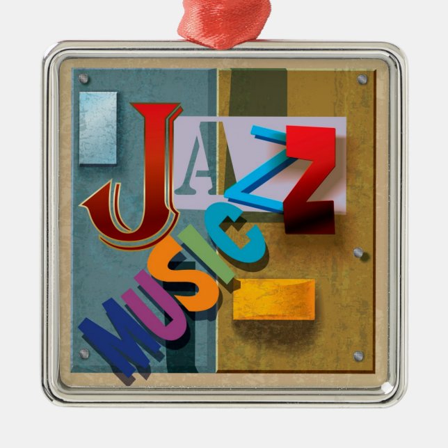 JAZZ Music - SRF Metal Tree Decoration (Front)