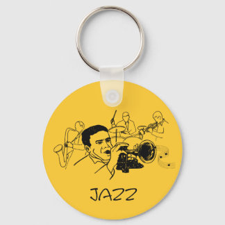 JAZZ musician design Key Ring