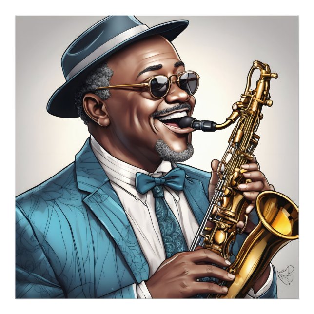 jazz musicians photo print (Front)