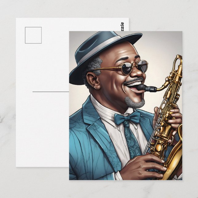 jazz musicians postcard (Front/Back)