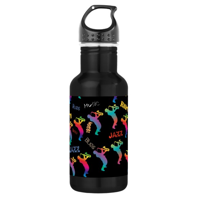 Jazz Musicians Retro Music POP ART 532 Ml Water Bottle (Front)
