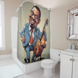 jazz musicians shower curtain
