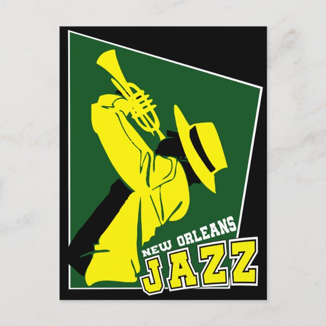 jazz new orleans postcard (Front)