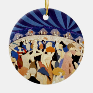 Jazz Night Dance Ceramic Ornament