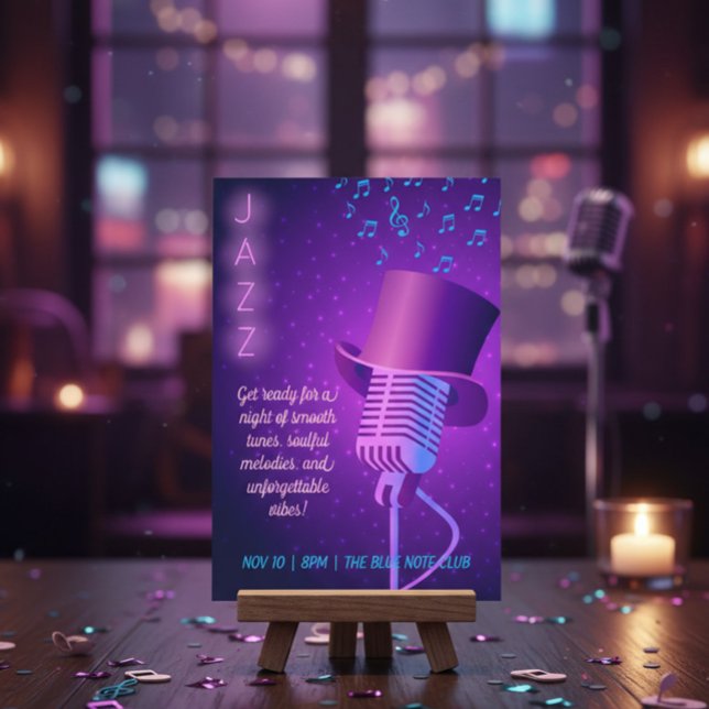 Jazz Night Invitation  (Creator Uploaded)