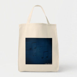 Jazz on Blue Grocery Tote Bag