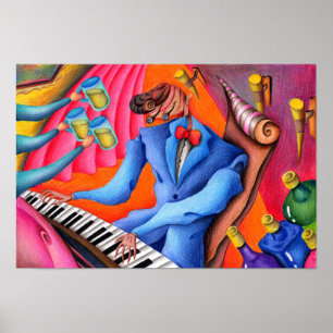 Jazz pianist. poster