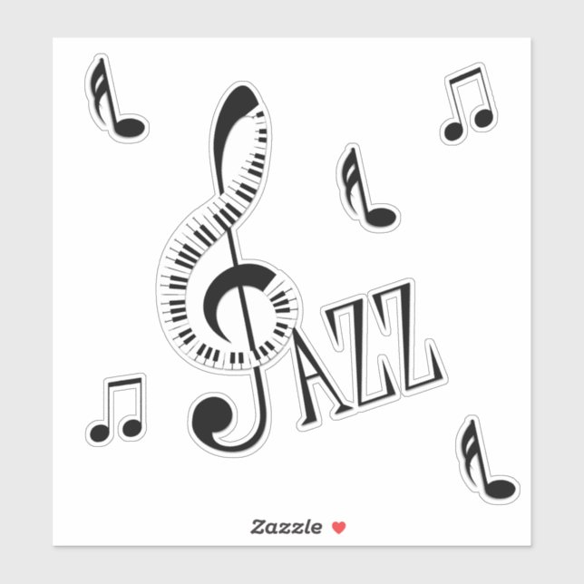 Jazz Piano G Clef and Notes (Sheet)