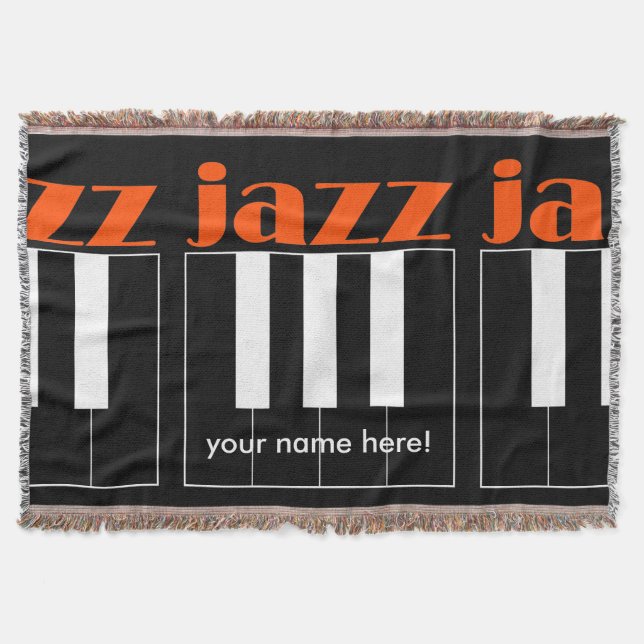 jazz piano throw blanket (Front)