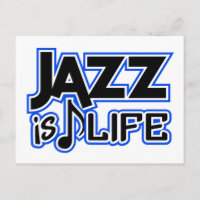 Jazz postcard