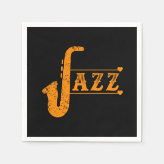 Jazz Saxophone Band Music Saxophonist Alto Gift Napkin