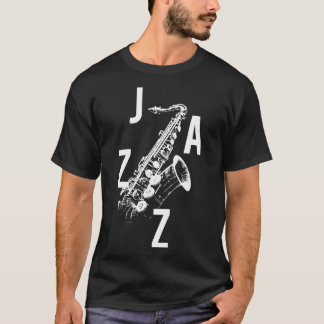 Jazz saxophone logo T-Shirt