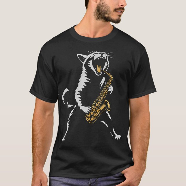 Jazz Saxophone T-Shirt (Front)