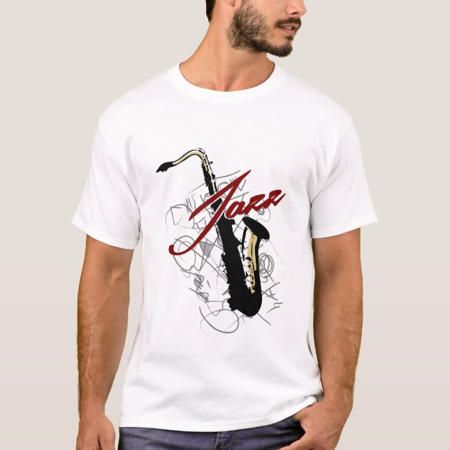 Jazz Saxophone T-Shirt (Front)