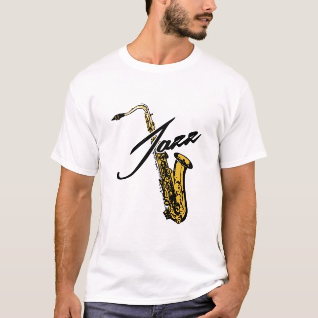 Jazz Saxophone T-Shirt (Front)