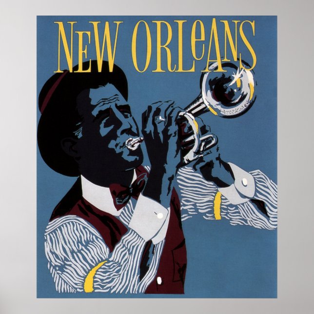 JAZZ SCENE NEW ORLEANS c. 1955 Poster (Front)