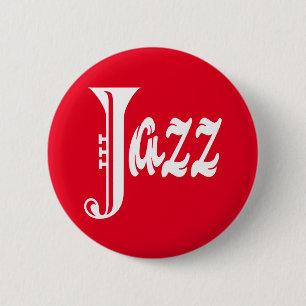 Jazz sign 6 cm round badge