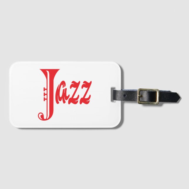 Jazz sign luggage tag (Front Horizontal)