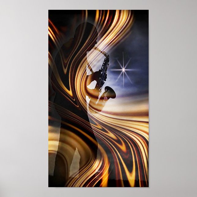 Jazz Silhouette  Lpv .5 Poster (Front)