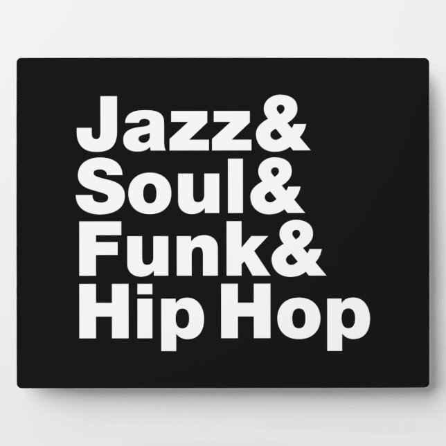 Jazz & Soul & Funk & Hip Hop Plaque (Front)