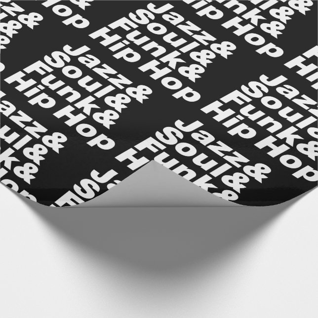 Jazz & Soul & Funk & Hip Hop Wrapping Paper (Corner)