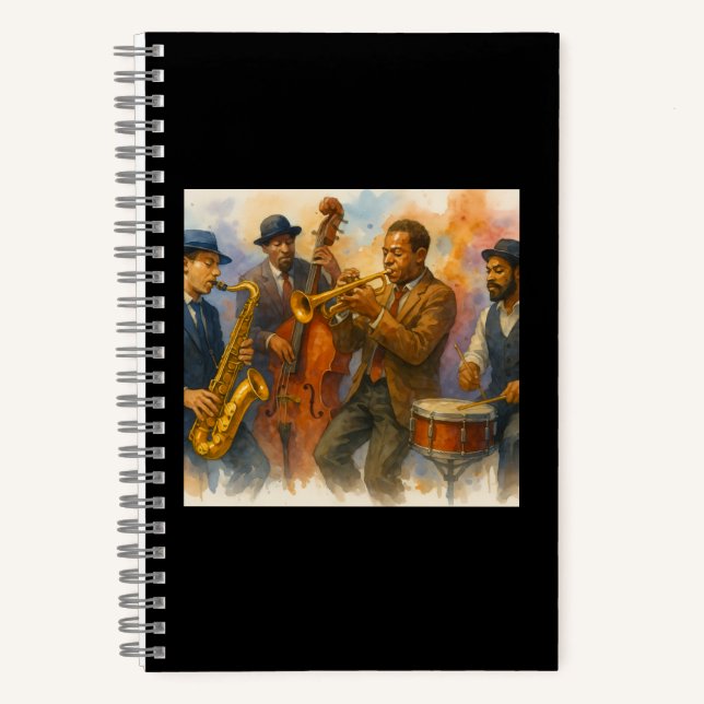 Jazz spiral noteook notebook (Front)