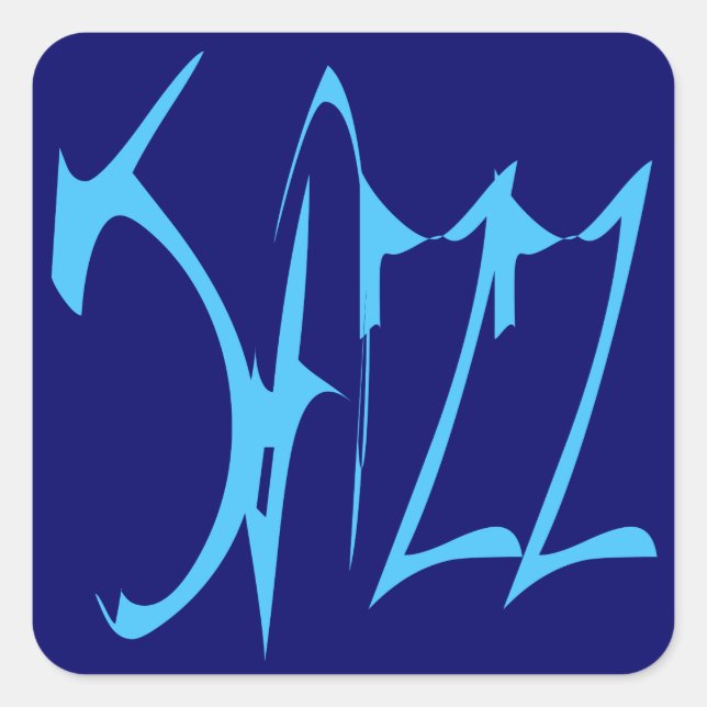 Jazz Square Sticker (Front)