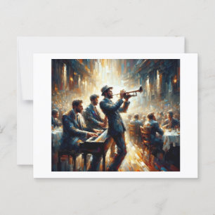 Jazz Trio,  Postcard