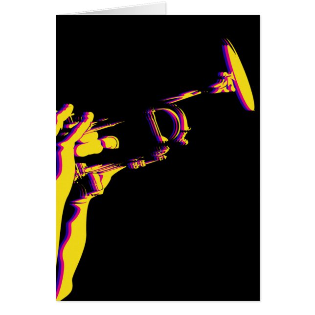 Jazz Trumpet Player Card (Front)