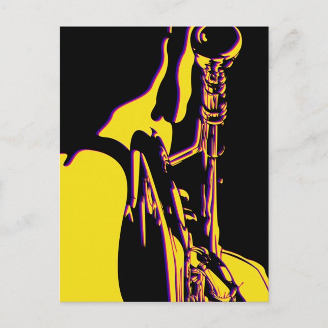 Jazz Trumpet Player Postcard (Front)