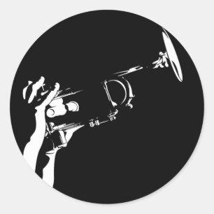 Jazz Trumpet Player Sticker Sheet