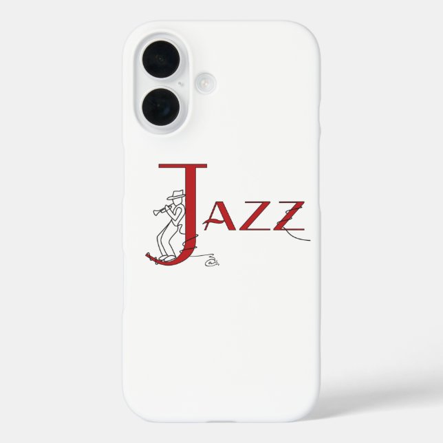 Jazz Trumpet Red Phone Case (Back)