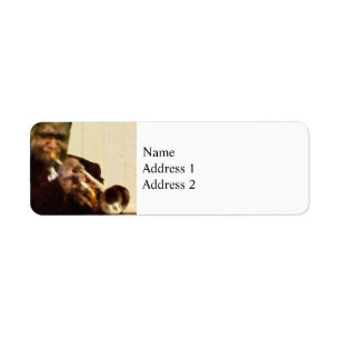 Jazz Trumpeter Return Address Label