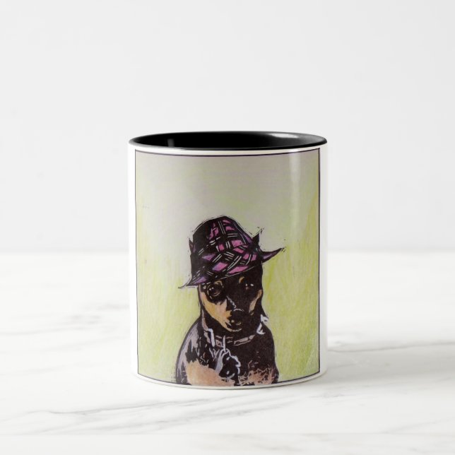 Jazzie Frannie the Miniature Pinscher Mug (Center)